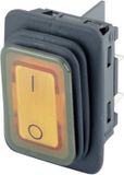 Marquardt 1935.3114 Interrupteur à bascule 250 V/AC 20 A 2x hors/en continu IP65 Noir/Jaune 1 pièce(s)