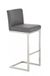 Outdoor Match kruk Bruce - Met rugleuning - Set van 1 - Ergonomisch - Krukken voor keuken of kantine - Grijs - Zit hoogte 77 cm