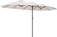 Kingsleeve Dubbele Parasol XXL - 460x270cm UV Bescherming – Beige