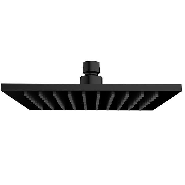 Wiesbaden Luxe Messing Hoofddouche Vierkant 200 Mmx 8 Mm Zwart