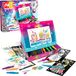 Lansay BLOPENS Fantasy Studio Omvormbare Tafelbox + 11 Blaasstiften + Sjablonen + Lovertjes Cadeau-idee voor Kinderen vanaf 5 Jaar Creatieve Kit voor Glinsterende Tekeningen