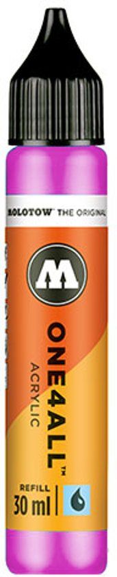 Molotow ONE4ALL - 30ml fluoriserend roze navul Inkt op acrylbasis