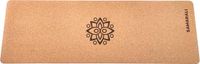 Samarali Yogamat Kurk & Natuurlijk Rubber – Antislip Eco Yoga Mat – 183 x 61 x 0,4 cm – Inclusief Draagriem – Fitness & Pilates Mat - Milieuvriendelijk - Antimicrobieel