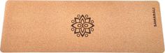 Samarali Yogamat Kurk & Natuurlijk Rubber – Antislip Eco Yoga Mat – 183 x 61 x 0,4 cm – Inclusief Draagriem – Fitness & Pilates Mat - Milieuvriendelijk - Antimicrobieel