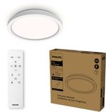 Philips Plafondlamp tout-en-un - Avec télécommande - 24W - Éclairage LED - Lumière blanc chaud à blanc froid ; 2700K à 6500K - 30 cm - Blanc - Rond