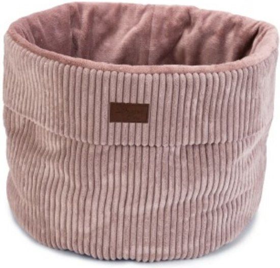 Designed by Lotte Ribbed Kattenmand - Roze - 50x50x35 cm
