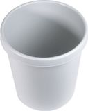 HELIT Afvalbak - 30 liter - Kunststof - Lichtgrijs - dxh 350x405 mm