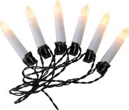 Anna's Collection Kaarsen lichtsnoer - 30 LED kaarsen - 750cm - warm wit