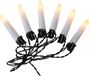 Anna's Collection Kaarsen lichtsnoer - 30 LED kaarsen - 750cm - warm wit
