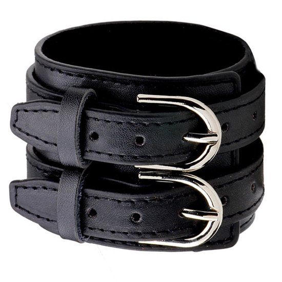 LGT JWLS Lookinggoodtoday Zwarte leren armband gesp sluiting