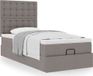 Maison Exclusive - Cadre de lit ottoman avec matelas taupe, 90x190 cm, textile