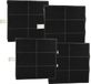 vhbw 4x filtre à charbon actif compatible avec Siemens LC955HA60, LC955KA40, LC955KA40B, LC86950, LC8P950, LC955GB60 hotte aspirante - 22,2 x 22,2 x 2,4 cm