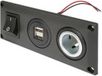 ProCar 67326010 Prise encastrable avec prise USB-A double prise commutable + 1 prise d'alimentation