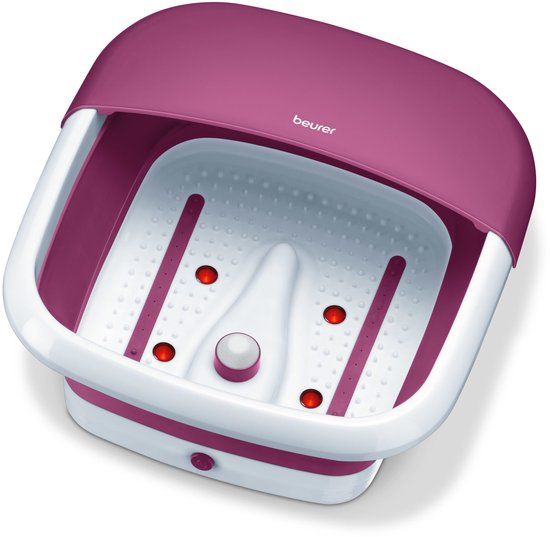 Beurer FB 30 Elektrisch Voetenbad - Voetmassage - Inklapbaar - Paars/Wit