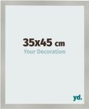 yd. Cadre photo 35x45 cm - MDF - Argent mat - Bologna