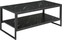 Homcom Salontafel Hout 106x50x47cm Zwart