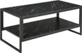 Homcom Table basse Bois 106x50x47cm Noir