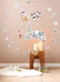 Disney Decosticker van Komar - Winnie de Pooh Christmas - 50 x 70 cm - 26 delen