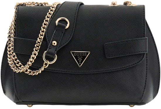 GUESS Serenova Convertible Xbody Flap Bag Black zwart