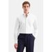 Seidensticker Regular Fit Jersey overhemd wit, Effen