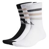 adidas Sportswear Bold 3-Stripes Cushioned Sokken 3 Pairs - Unisex - Wit