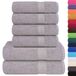 vidaXL Set de 6 serviettes 360 g/m² 100% coton marron