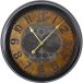 Lesli Living Perth Wandklok retro industrieel 65x11 cm