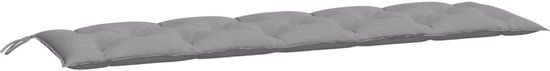 vidaXL Tuinbankkussen 180x50x7 cm Oxford Stof Grijs