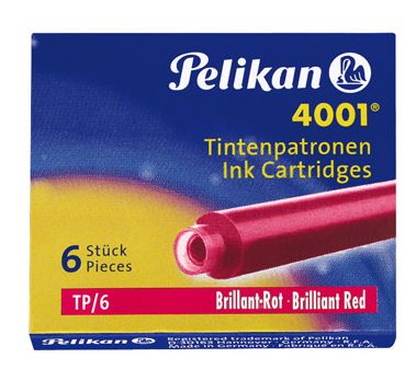 Pelikan TP/6 - Penvullingen - Rood - 6 stuks