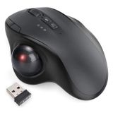Jomaa Souris sans fil à trackball ergonomique JOM255 - Noir