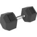 Haltère en fonte avec poignée striée, 1 x 15 kg, pour hommes et femmes, entraînement musculaire à domicile ou en salle de sport.