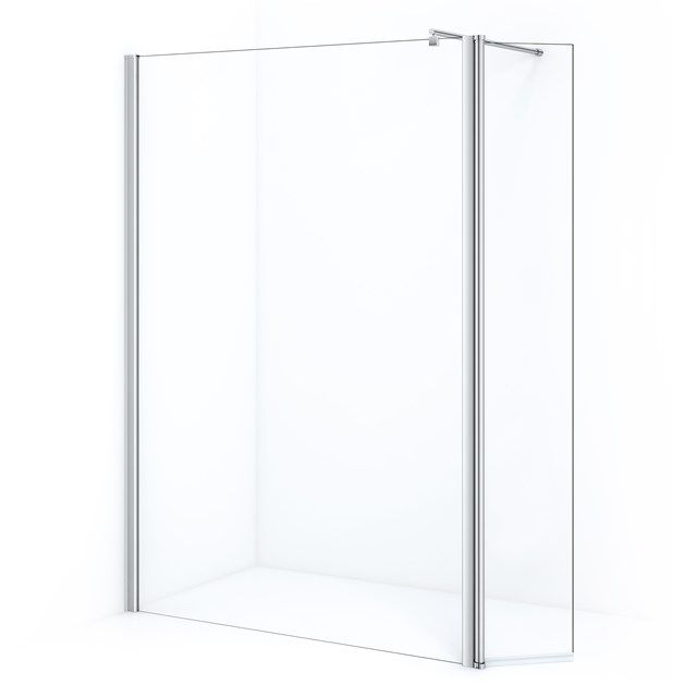 Maxaro Inloopdouche 130 cm met Draaibare Zijwand 35 cm Chroom