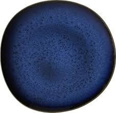 Villeroy & Boch Lave - Bord - 28 cm - Blauw - 6 stuks