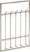 Sky Style Rako Wandkapstok Large Zilver Metaal 5-haaks 60x100x7.5cm