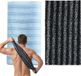 OEM ZenithVibe Set van 2 Exfoliërende Washandjes voor Gezicht en Lichaam in Zwart en Blauw