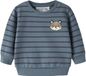 NAME IT - NBMNADDEL LS SWEAT BRU - Baby - Vesten - Blue Mirage - Maat 74