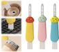 Brosse de nettoyage 3-en-1 avec couvercle - 3 pièces couvercle d'étanchéité brosse de nettoyage