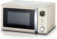 Melissa Micro-ondes sur pied Solo - 20 litres - 700W - Rétro - 16330108 - Blanc crème