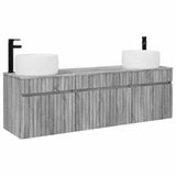 vidaXL Badkamerkastenset 3 st Grijs Sonoma 49 x 44,5 x 66 cm