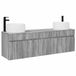 vidaXL Badkamerkastenset 3 st Grijs Sonoma 49 x 44,5 x 66 cm