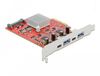 DeLOCK 89041 interfacekaart/-adapter Intern USB 3.2 Gen 2 (3.1 Gen 2) PCIe