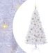 vidaXL Kunstkerstboom Wit 150 cm PVC en Staal