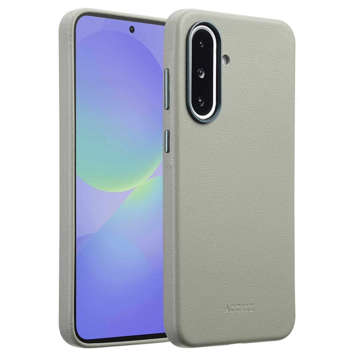 Accezz MagSafe Leather Backcover Samsung Galaxy A36 / A56 - Light Grey