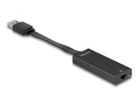 Delock USB Type-A naar RJ-45 Adapter Zwart