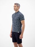 LERROS Poloshirt met bloemenprint - Heren - Maat L - Classic Navy