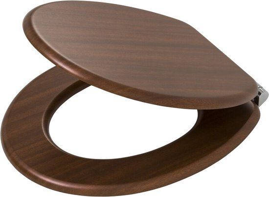 Tiger Douglas WC bril Soft Close MDF Walnoot
