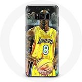Maniacase Hoesje voor Samsung Galaxy S8 plus Kobe Bryant Dunk lakers 8 NBA Zwart
