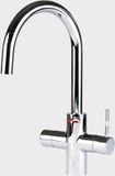 Unito LAVA - 3-in-1 kraan - chroom - kokend waterkraan - C-uitloop - 8 liter boiler