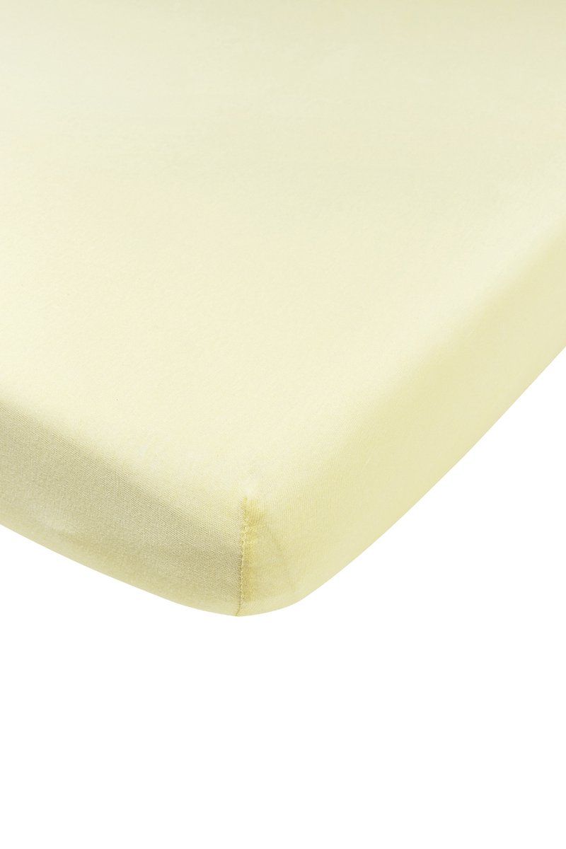 Meyco Jersey Hoeslaken Juniorbed - 70x140/150 cm - Soft Yellow