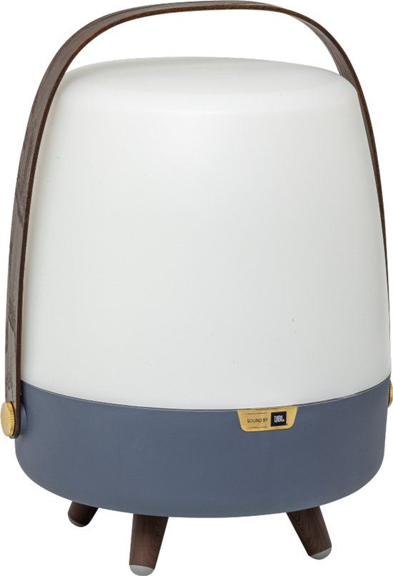 Kooduu Lite-Up Play - Draagbare Speaker Lamp - Krachtig Geluid - Warm Wit Licht - Ocean Blue
